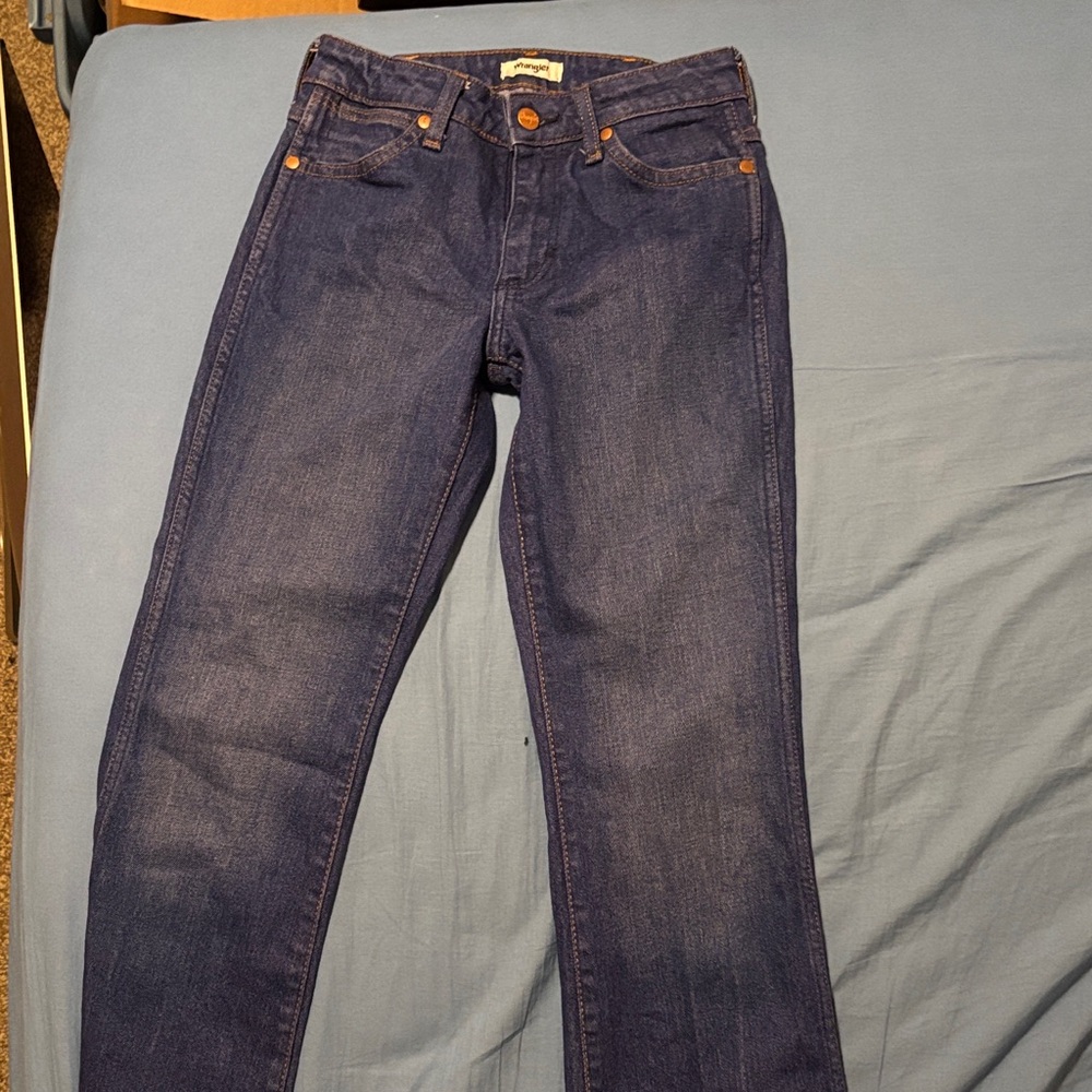 Wrangler Women's Flare Jeans in Dark Indigo
